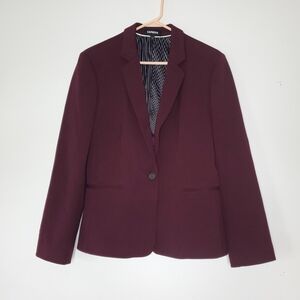 Express Burgundy Blazer